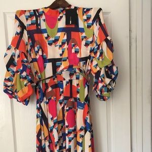 Fashion Nova Multi Color Maxi Dress Size Medium